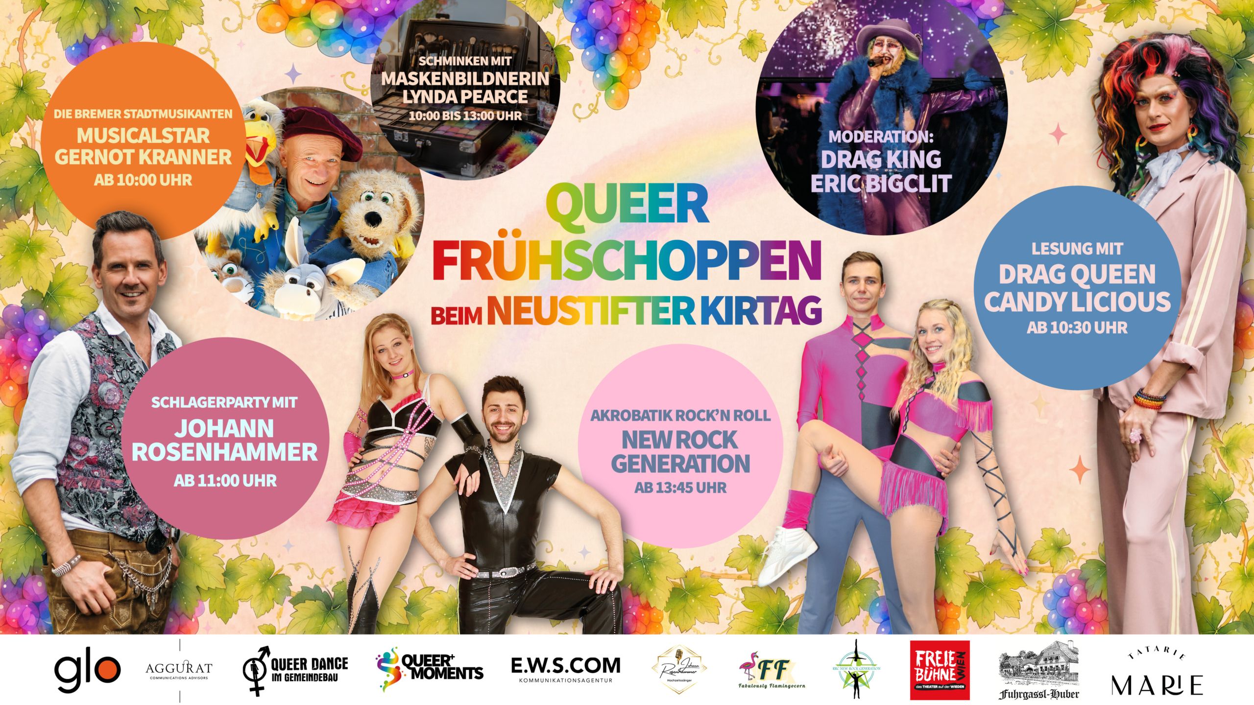 Drag trifft Dirndl: QUEER MOMENTS bringt Musicalstars und Vielfalt auf den Neustifter Kirtag