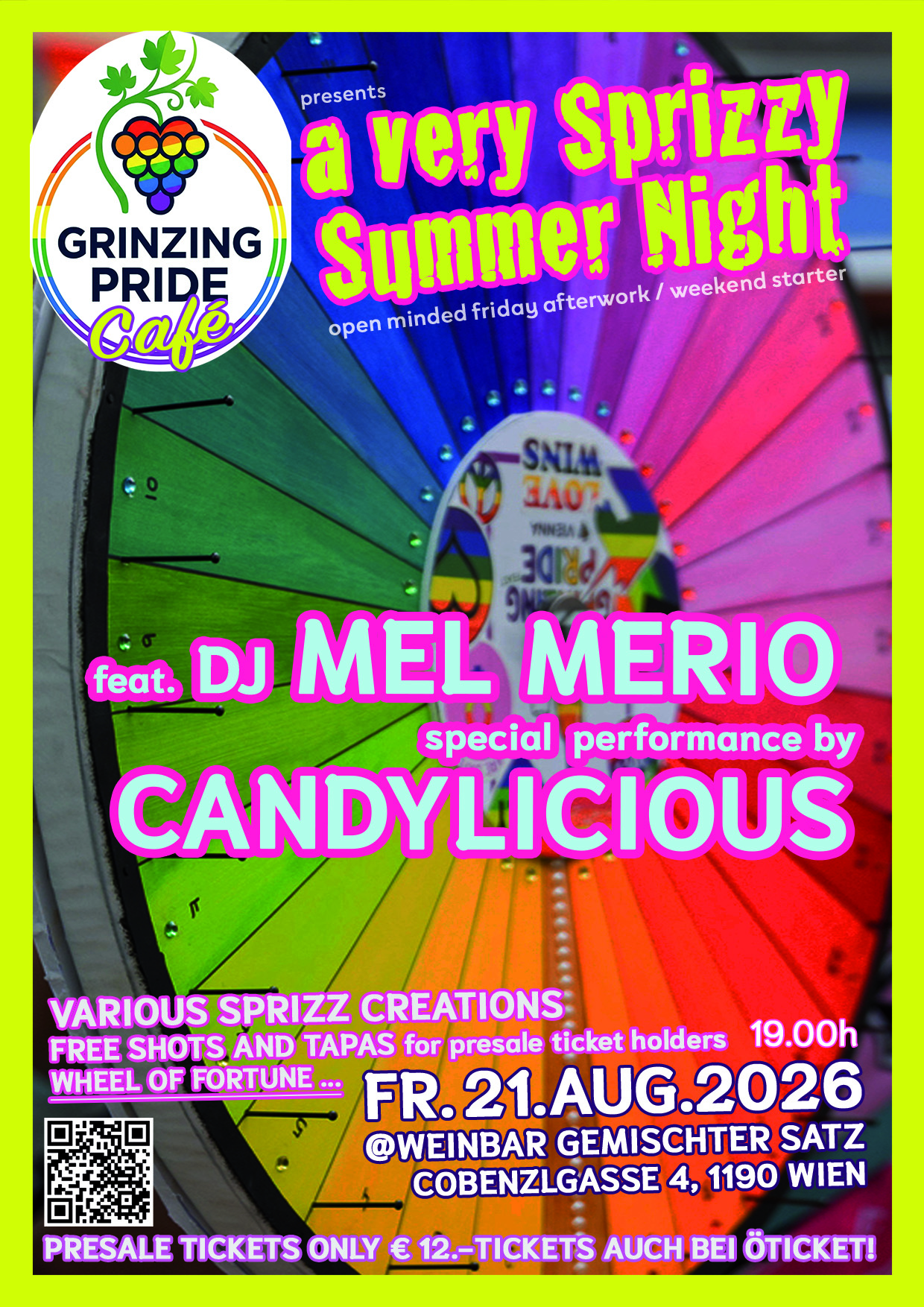 Grinzing Pride Café: A very Sprizzy Summer Night